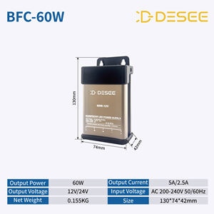 Лидер продаж, водонепроницаемый Светодиодный источник питания 60 Вт 12 В/24 В с одним выходом для светодиодных вывесок - Product Image 2