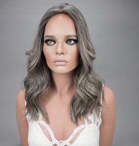 ฐานปิดฐานไหมดิบสีพริกไทยเกลือแบบยุโรปผมลอนแบบไม่สามารถมองเห็นได้ - Product Image 3