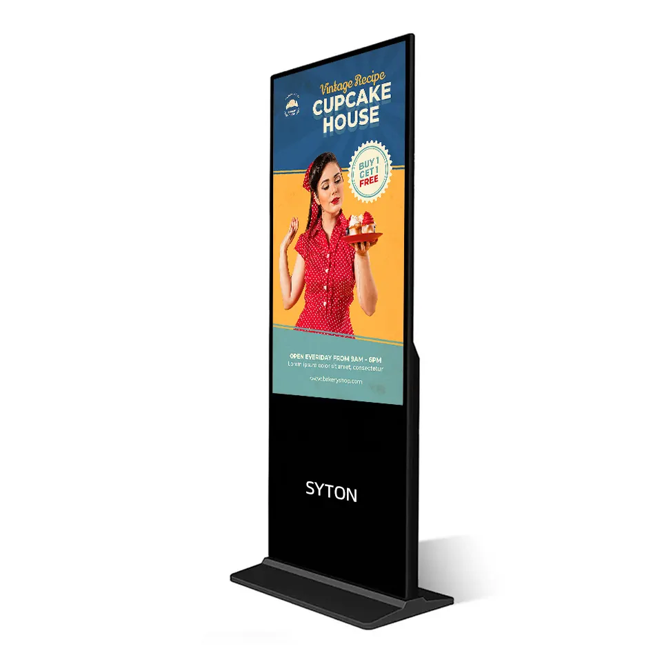 Display commerciale schermo 4K interno a parete sistema Android lettore Video LCD pubblicità Display Monitor Digital Signage