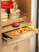 Autel Bouddhiste en Bois Massif, Nouveau Meuble Vertical de Style Chinois, Autel Familial, Table d'Offrande pour Guan Gong et le Dieu de la Richesse