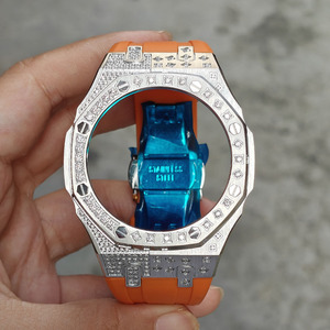 Popular Kit de Modificación de Reloj GA2100 de 44 mm con Correa de Silicona y Piedras Multicolores de Acero Inoxidable 316L Xinying Premium, Logotipo Personalizado - Product Image 5