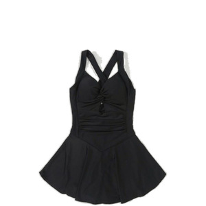 Traje de Baño de Una Pieza para Mujer, Cuello en V, Color Sólido, UPF50+, Traje de Baño Deportivo - Product Image 5