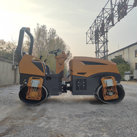 Compacteur routier Caterpillar d'occasion à double tambour vibrant de haute qualité, compacteur lourd pour projets