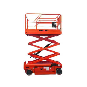 Mendorong sendiri Platform udara pria pengangkat hidrolik Platform gunting kecil Lift untuk penjualan Lift elektronik seluler - Product Image 5