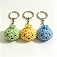 Jouet anti-stress en forme de boule de pain vapeur au crochet, fait main, doux, tricoté, pour soulager l'anxiété, amusant, accessoire de jeu de fête, personnalisable