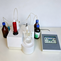 Titreur Karl Fischer intelligent automatique à double électrode en platine, analyseur de teneur en humidité avec fonction d'exportation des données