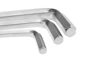 <span class=keywords><strong>Clé</strong></span> Allen à tête <span class=keywords><strong>plate</strong></span> en acier inoxydable M1.3 M1.5 M2 B8 B8M B8T A453 GR660 A286 de type L avec embout sphérique et embout plat DIN911 - Product Image 6