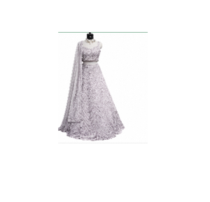 Conjunto de Lehenga con Lentejuelas Midnight Noir para Mujer, Traje Étnico para Bodas y Fiestas con Dupatta, Estilo Tradicional Elegante - Product Image 3