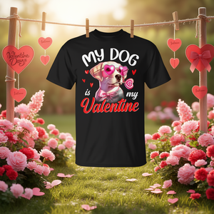 T-shirt personnalisable pour chien Labrador Retriever avec cœur pour la Saint-Valentin – Vêtement promotionnel pour chien - Product Image 3