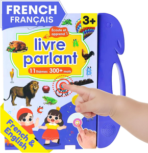 Libro Interactivo Bilingüe en Francés o Inglés de Cartón para Niños, Aprendizaje de Idiomas con Impresión Offset - Product Image 1
