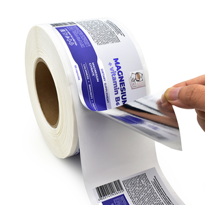Uv in ấn tùy chỉnh không thấm nước dính bao bì nhãn CuộN tại chỗ UV Sticker vitamin bổ sung nhãn cho y tế chai logo - Product Image 2