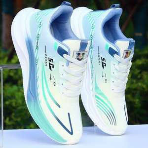 Chaussures de sport décontractées pour hommes et femmes, respirantes, en maille, à lacets, à enfiler, pour la course à pied, confortables, antidérapantes, pour l'extérieur - Product Image 4