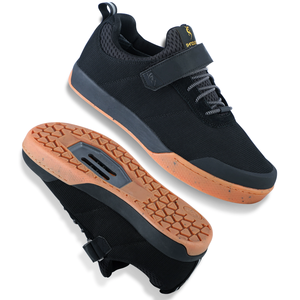 Chaussures de VTT pour hommes SANDUGO - Fermeture élastique, légères, imperméables, respirantes, dessus en toile, pédales plates, taille US 11 - Product Image 3