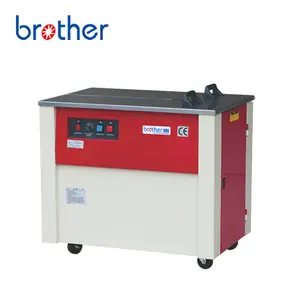 Brother Semi-automatic strapping machine carton / gase / box packing vertical pp belt strapping machine