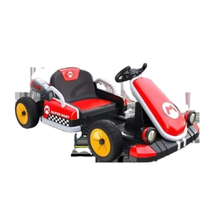 WDMTS808  Jouets de modèle de voiture de course de dessin animé très vendus, modèle de jouet de course de voiture électrique, karting électrique 12V avec batterie et télécommande - Product Image 1