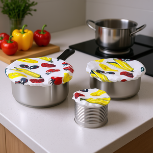 Ensemble de 5 couvercles de casseroles de différentes tailles (9, 14, 17, 19 et 25 cm) pour le stockage des aliments - Product Image 3