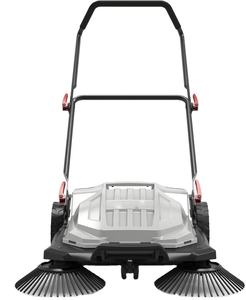 Balayeuse à main extérieure à conducteur marchant de 25.6 pouces Balayeuses de pelouse de rue de sol <span class=keywords><strong>Balai</strong></span> de machine à balayer - Product Image 1