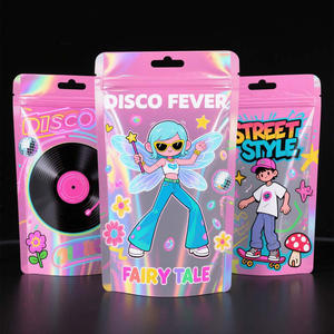 Pochette debout découpée à l'emporte-pièce avec fermeture à glissière à l'épreuve des enfants-Sacs en mylar imprimés personnalisés Feuille d'aluminium pour les collations aux fruits secs Sushi Jelly - Product Image 3