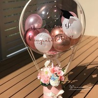 LUYI Nouveau style de ballons Bobo, panier de fleurs, boîte cadeau pour fête d'anniversaire, cadeau de la Saint-Valentin, décoration de fête de mariage