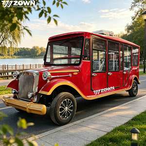 Vehículo Turístico Retro Eléctrico de 4/6 Plazas, Estilo Antiguo, de Baja Velocidad, Personalizado de Fábrica, para Recepción en Parques y Resorts - Product Image 1