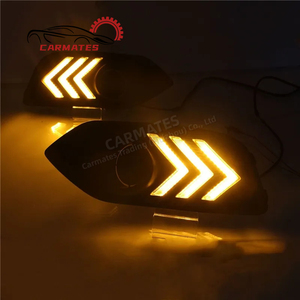 CARMATES LED para Honda <span class=keywords><strong>HRV</strong></span> 2018 2019 Vezel EU DRL luces de circulación diurna cubierta de lámpara antiniebla con señal amarilla de giro - Product Image 3