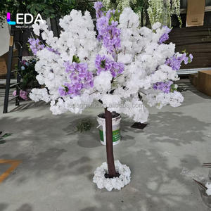 Décoration de scène de mariage LEDA, allée de mariage, arbres artificiels en fleurs de cerisier rose, centres de table de mariage, fournitures de mariage - Product Image 3