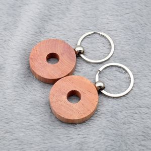 Porte-clés en bois de cèdre naturel, étiquettes en bois de cèdre <span class=keywords><strong>rouge</strong></span> pour projets de bricolage - Product Image 3