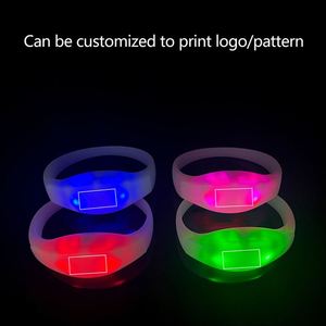 Ww88 Custom Wristbands Concerts <b>Bar</b> Nightclub Wedding Event Party Supplies Dmx Remote Controlled Silicone <b>Led</b> <b>Light</b> Bracelet - Product Image 2