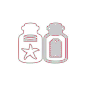 Flaschenform Handwerk Metalls chneid werkzeuge für die Herstellung von Shaker-Karten - Product Image 3