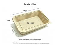 Boîte à lunch en fibre de coque de riz avec séparateur, compatible micro-ondes, sans BPA, récipient alimentaire 500ml 1000ml avec couvercle pour étudiants et préparation de repas au bureau
