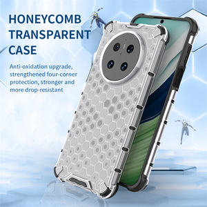 Funda de Teléfono Translúcida con Diseño de Panal para Huawei Mate 70 Pura 70 Ultra Nova 13 <span class=keywords><strong>Pro</strong></span>/Honor 400 X60 <span class=keywords><strong>Pro</strong></span> Lite, Protección Anticaídas - Product Image 2