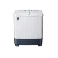 Appareils électroménagers XIAOYA Machine à laver semi-automatique portable de 5 kg pour la maison Électrique Plastique Blanc Hôtel Double cuve