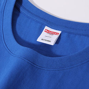 コットン特大Tシャツ無地Tシャツ男性用カスタムプリントTシャツ - Product Image 5