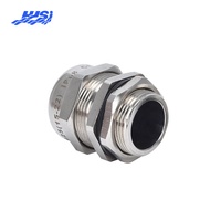 Prensaestopas de compresión simple HJSI circular de latón niquelado M14*1.5 ATEX IECEx IP66 sin armadura