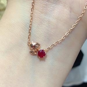 Middle East Market Fashion <strong>Ruby</strong> Collar <strong>Necklace</strong> Elegant Choker <strong>Necklace</strong> S925 Sterling Silver Jeweled Pendant <strong>Necklace</strong> - Product Image 5