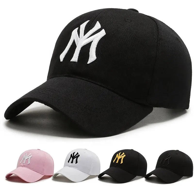 2021 Wholesale New Casual Sunshade Sports Hats Multicolor Men Women Visor Hat Solid Color Ny Baseball Cap