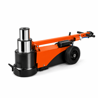 Cric pneumatique pliable de 100 tonnes avec poignée, cric hydraulique robuste pour sols durs