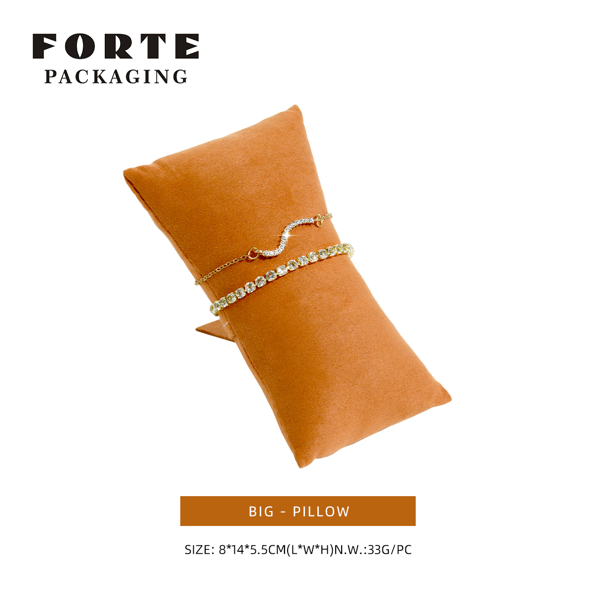 Oreiller rose marron