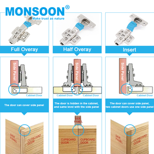 OEM usines Monsoon à sens unique porte cachée cuisine <span class=keywords><strong>placard</strong></span> <span class=keywords><strong>placard</strong></span> acier 35mm charnière meubles armoires <span class=keywords><strong>charnières</strong></span> - Product Image 4