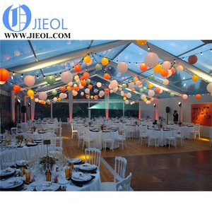 Tente de réception imperméable blanche et noire pour mariage, <span class=keywords><strong>chapiteau</strong></span> de luxe extérieur pour 100 personnes, 1000 places assises, tente transparente - Product Image 3