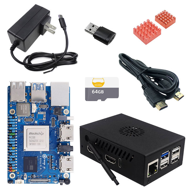 Orange Pi 5 Ultra High Performance Android Development Board USB Type-A Optional 8GB/16GB RAM Maker Kits Case SD Card Optional