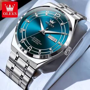 Reloj de Lujo para Hombre 7068, Diseño Hueco, Acero Inoxidable, Manecillas Luminosas, <span class=keywords><strong>Calendario</strong></span>, Resistente al Agua, Multifunción, para Negocios - Product Image 5