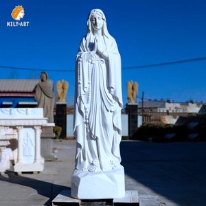 Devine trang trí nội thất Tôn Giáo thiết kế bằng đá cẩm thạch trắng may mắn Virgin Mary tượng - Product Image 4