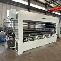 Presse à chaud hydraulique automatique pour le travail du bois, le contreplaqué, le mélaminé, le PVC, les panneaux isolants et les feuilles de plastique