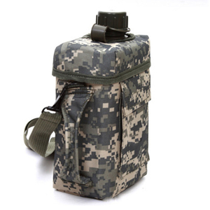 Durable Lightweight PVC Camo Portable Outdoor Sports Water Bottle <b>Storage</b> Bag Adjustable Shoulder Strap Carry Pouch - Product Image 2