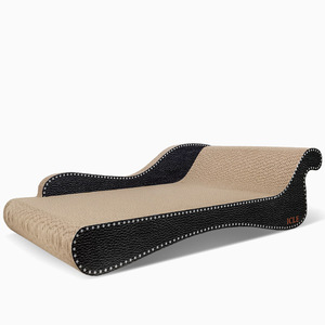 <b>Cat</b> Scratching Post Chaise Lounge Solid Color Corrugated Paper Small Medium Large Wear Resistant <b>Cat</b> <b>Sofa</b> Protection Product - Product Image 2
