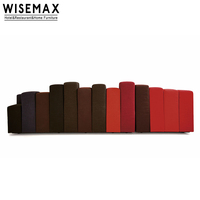 WISEAMX FURNITURE Italien créatif touches de piano réception bureau canapé modulaire cadre en bois 3 places canapé pour salon hall
