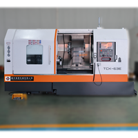 Tour CNC HIPOW TCK63E robuste à banc incliné horizontal, broche simple, 3 axes, commande GSK