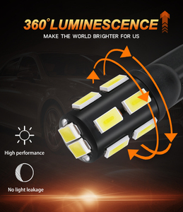 JiaChi directo de fábrica 100 Uds T10 bombilla Led DC12v 12smd 5630chip Auto accesorios de coche Error libre T10 lámpara LED luz <span class=keywords><strong>antiniebla</strong></span> - Product Image 5