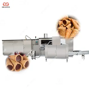 Đầy Đủ Tự Động Mini Cá Nhân Sô Cô La Waffle Nón Làm Đông Lạnh Ice Cream Cone Máy